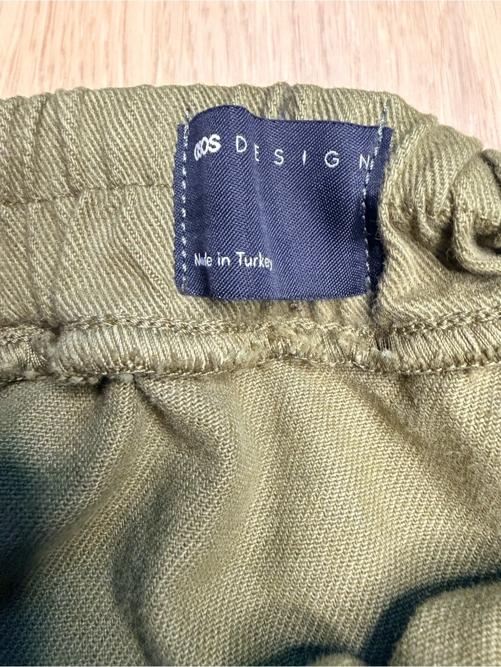ASOS DESIGN A-Line Utility Cargo Boho Pockets Green Khaki Maxi Skirt Womens S - Picture 4 of 10